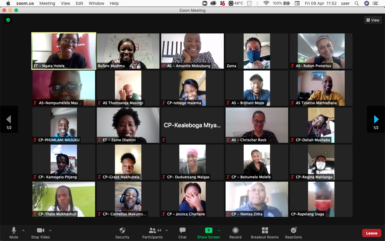Screenshot of 2021 Catalyst Showcase Advisor Session April